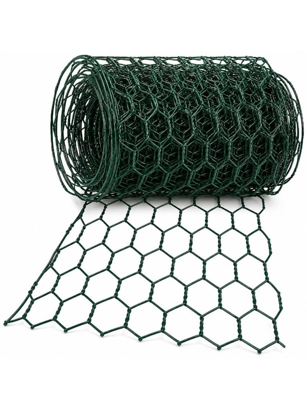 Green Chicken Wire Ribbon Roll 4 Inch Wide 9 Feet Long